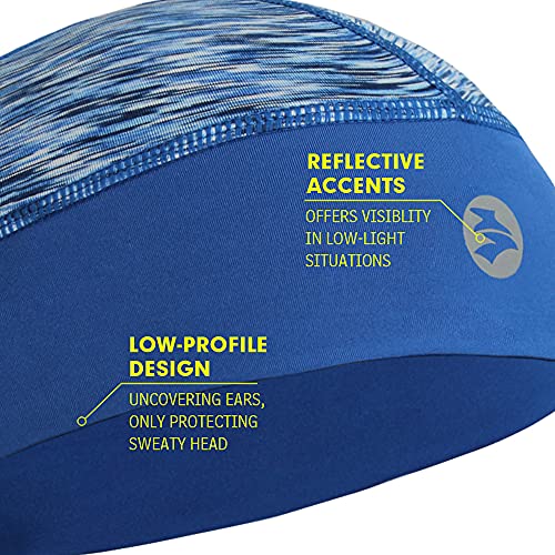 Low-Profile Cooling Helmet/Hard Hat Liner, Stretch Working Cap, Summer Sweat Wicking Skull Cap, Running Beanie Sun Protection (Royal Blue, 1) #TOP4