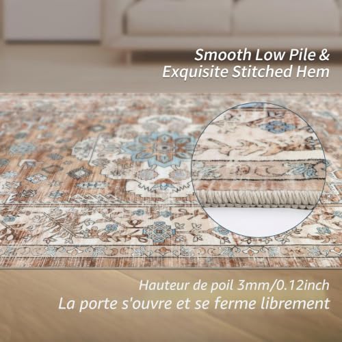Tapis de salon qui ne perd pas ses poils, lavable et antidérapant - 3