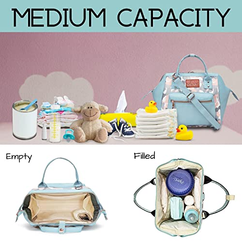Image of VISMIINTREND Mini Diaper Bag for Baby | Small Nappy Bags for Mother | Maternity Travel Handbag | Hospital Bags for Mom | Baby Shower Gift for Mom | Gifts for New Born Baby Boy Girl