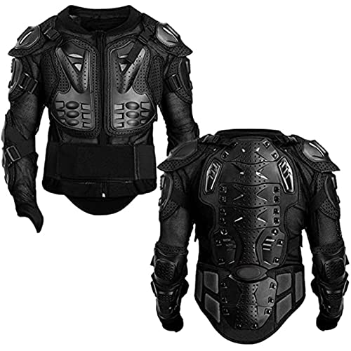 YLFC Chaqueta Armadura De Motocicleta Protección La Columna Vertebral Y El Pecho Equipo Cuerpo Completo Chaqueta Motocicleta Protector Armadura Cuerpo Completo Carreras Extraíble A,XXL