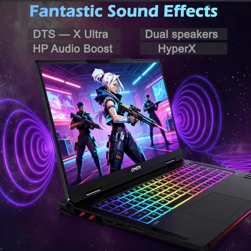 Image of HP Omen Max 16 inch Gaming Laptop, AMD Ryzen AI 7 350, GeForce RTX 5070, WQXGA (2560 * 1600) 240Hz IPS Display, 32GB DDR5+2TB SSD, 3 Heat Dissipation Design, Full-Size RGB Keyboard, Omen AI, Win 11 Home