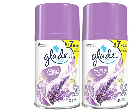 Glade Automatic Spray Refill - Lavender & Vanilla, 6.2 oz, Pack -1 (2 Count)