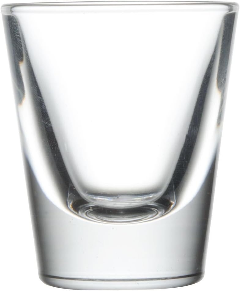 Circleware Westside Clear Heavy Base Shot Glass Set, 2 oz. Plain Shot Glasses