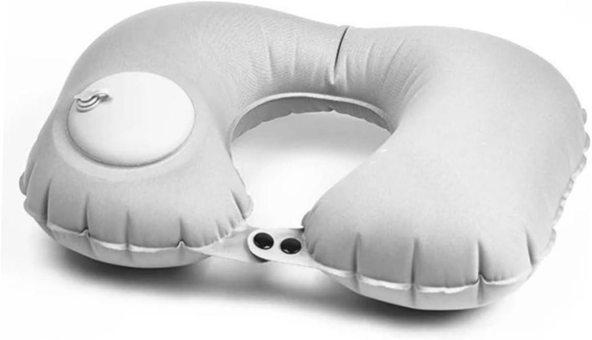 ABOOFAN Lot De 2 Oreillers De Nuque en Forme De U Remplissables pour Voyage Avion Bus Voiture Bureau Confortables