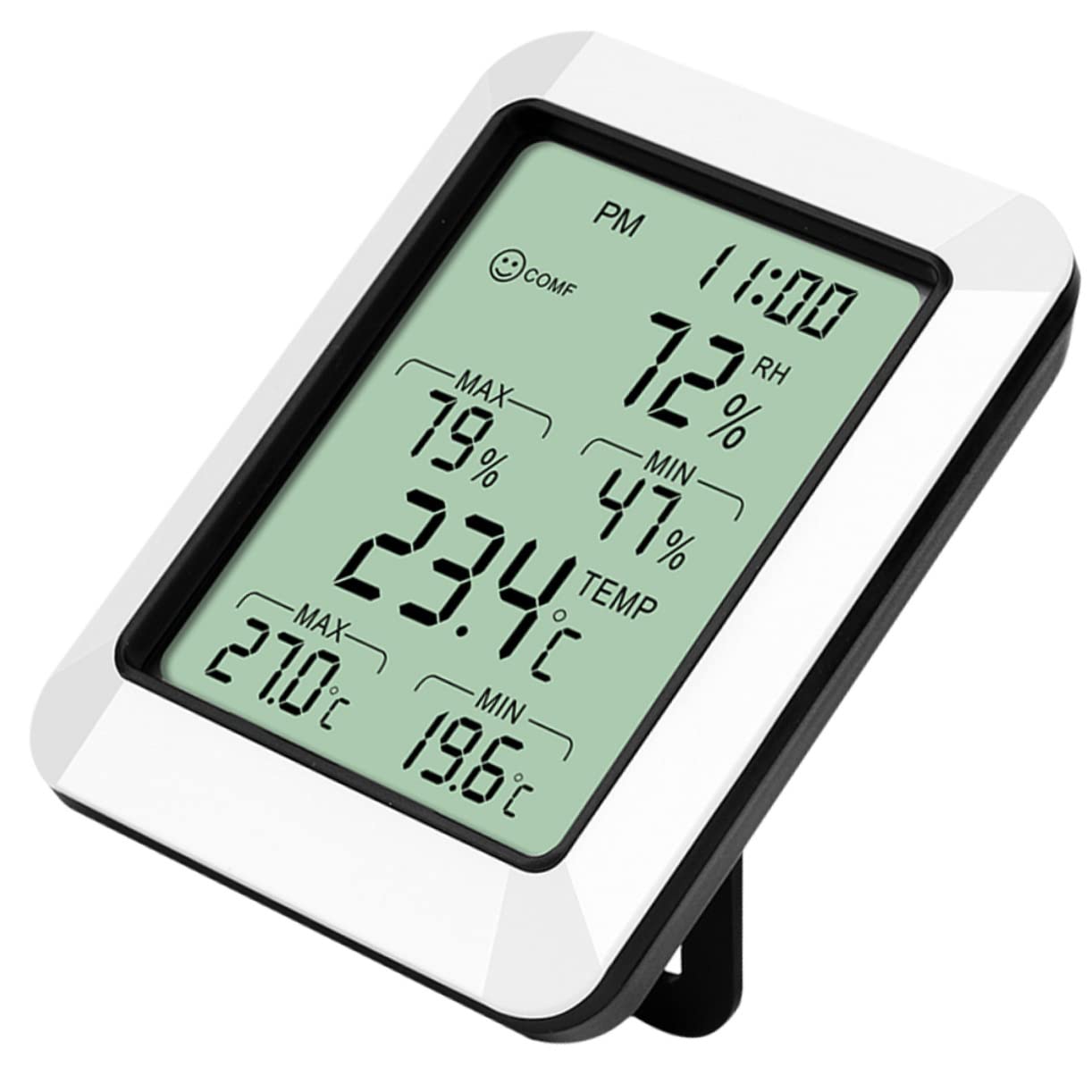 SUPVOX 3pièces Hygromètre Numérique Intérieur Moniteur De Température Et Humidité Économique Écran Large Support Pour Chambre Bureau Cuisine Et Salle De Bébés Sans Pile