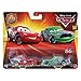 Cars Disney Pixar Pack of 2 Metal Cars 1:55 - Radiator Springs Rally Race 200 Lightning Mcqueen & Chick Hicks