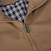 Allthemen Mens Summer Bomber Jackets Baseball Lightweight Windbreaker Sports Coat #7533 Khaki 3XL #3