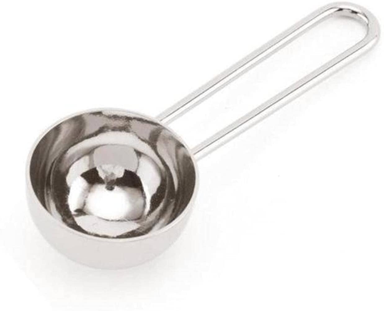 Cucharas De Mesa Coloque la cuchara de medición café gruesa MEDIÓN DE AJUSTE LA CUCHILLA CUCCIÓN CAPA CAFEA CAFÉ 9.5 cm Sopa Antigoteo Servir(Blue,Silver)