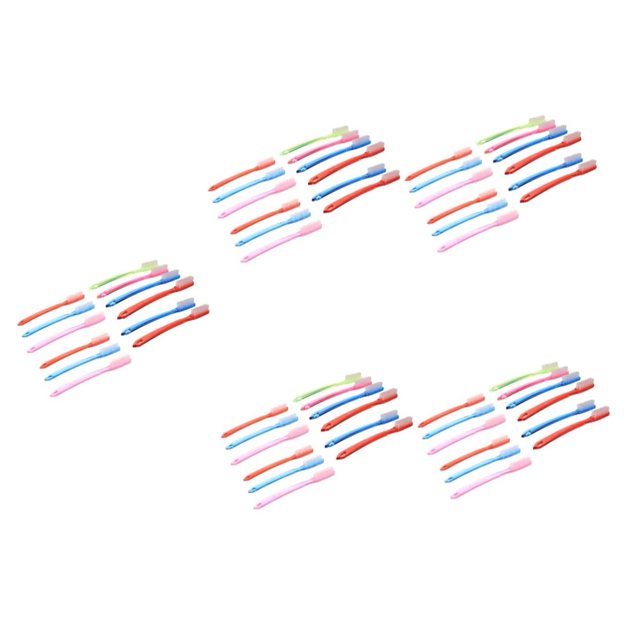 Gatuida 60pcs Hard Bristles Toothbrush for Adults Premium Manual Toothbrush for Teeth Cleaning Random Color for Daily and