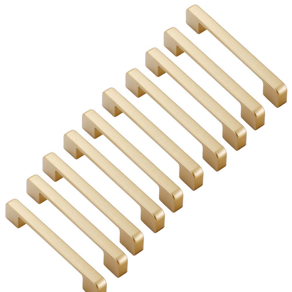 Marguerasw Gold Set Of 10 Kitchen Cabinet Handles Drawer Handles Bar Furniture Distance 128 Mm Furniture Handles Kitchen Cupboard Handles