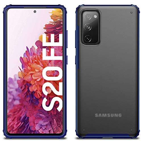 MOONCASE Case for Samsung Galaxy S20 FE, Ultra-Thin Frosted Transparent Back Cover Shock Absorption Anti-Fall Flexible Ultra-Light Case for Samsung Galaxy S20 FE/Samsung Galaxy S20 FE 5G (Blue)
