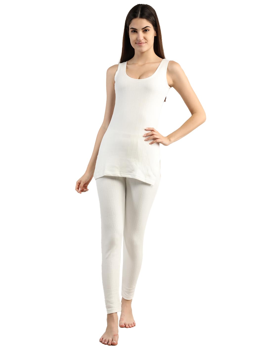 neva Esancia Women's Sleeveless Thermal Upper & Bottom Set-picture-49
