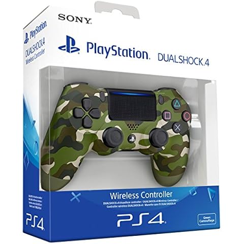 Sony Dualshock 4 V2 Mando Inalámbrico Verde Camuflaje Cover