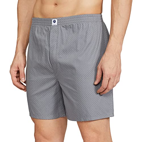 Image of Amazon Brand - Symbol Men's Cotton AOP Pattern Mix Boxer Shorts (Pack of 2)