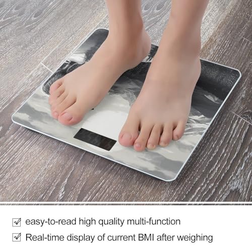 Báscula Digital de Baño Snow Mountain Lone Wolf de Vidrio Templado miniatura 5