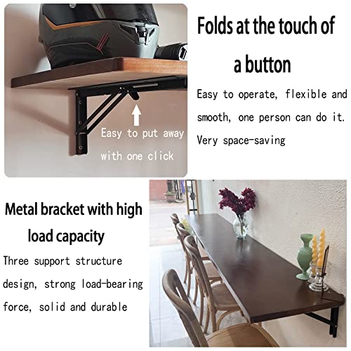 Table pliante murale rabattable de bureau et de cuisine gain de place