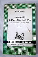 Filosofia Española Actual 8423908046 Book Cover