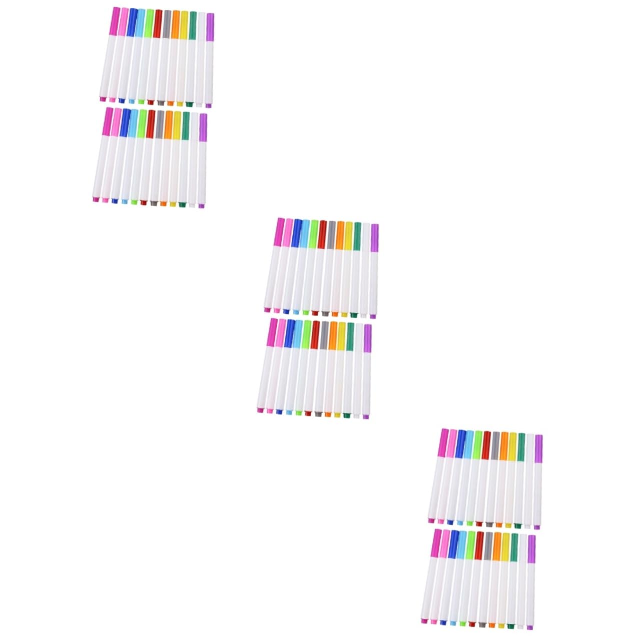 DOITOOL 3 Ensembles Crayon De Couleur Stylos À Dessin Feutre Tableau Noir Effacable Crayon Aquarellable Liquid Chalk Craie Solide Effaçable Craie Sans Poussière Colorful Pièces * 3