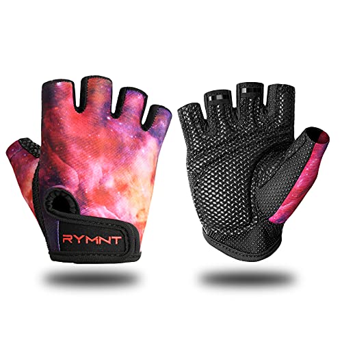 ZEROFIRE Workout Gloves for Women Men - Weight Lifting Gloves with Full Palm Protection & Extra Grip for Women Gym, Weightlifting, Weight Lift, Rowing, Exercise, Sport, Cycling.Galaxy-Medium