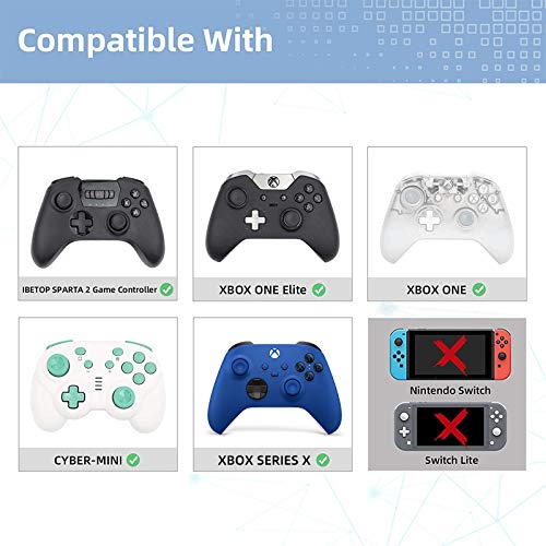 Geekshare Punhos De Polegar Bonitos Do Controlador Xbox One Ghost, Conjunto De Capa De Manípulos De
