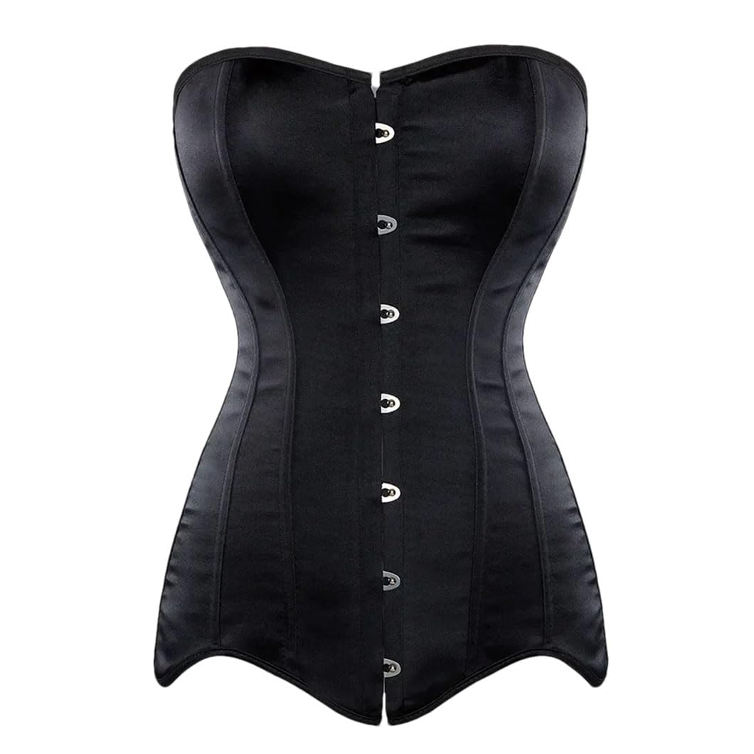 DBFBDTU Corset long pour femme avec baleines en acier