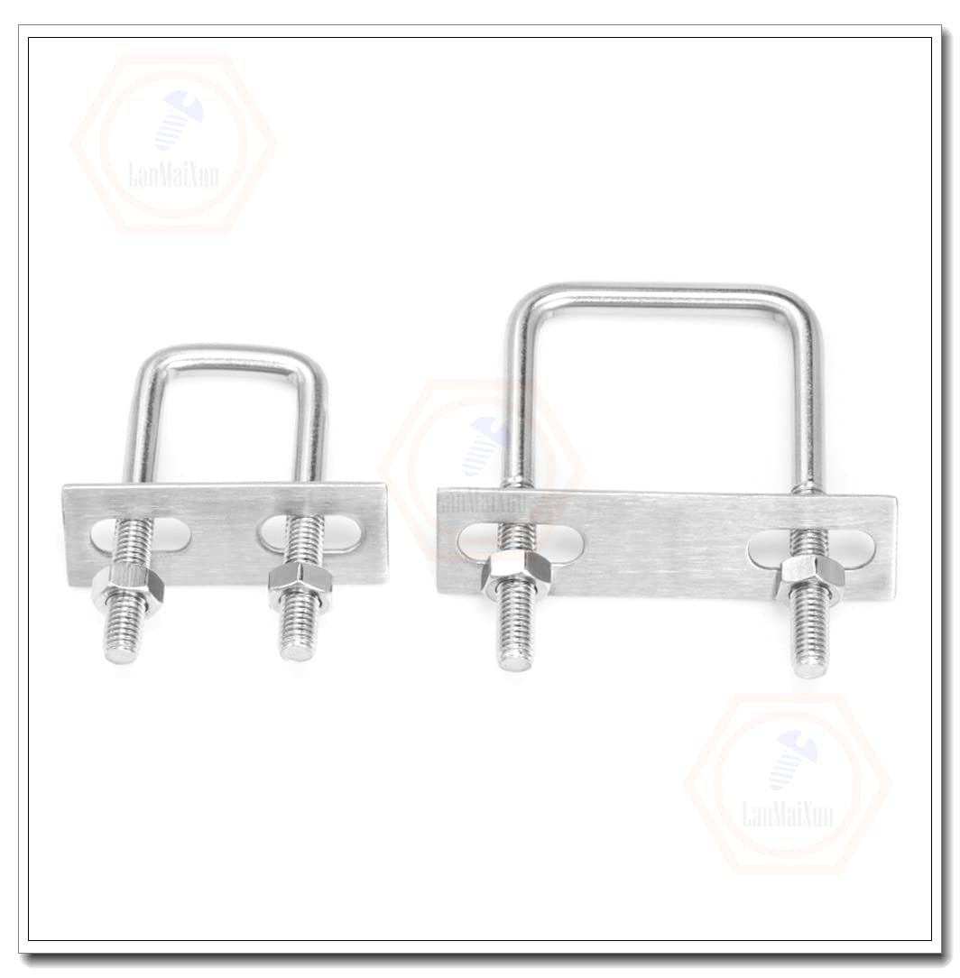 Amazon | 76 セットM8×40mm×80mm U字型ボルト304ステンレス鋼丸