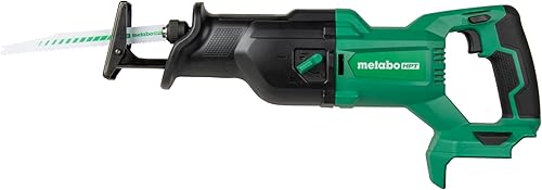 Metabo HPT Sierra recíproca inalámbrica MultiVolt de 18 V Solo herramienta - Sin batería Carcasa de contrapeso reduce la vibración Modo orbital