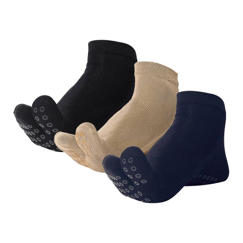 Image of Mint & Oak Unisex Two-Toe Grip Socks Anti-Slip Socks for Yoga, Pilates, Home & Elderly Use | Non-Skid Sole for Fall Prevention | Breathable & Stretch Fit