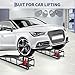 Hydraulic Car Ramps 2 Pack - 11000Lbs Capacity Low Profile Vehicle Ramps for Oil Changes, Trucks, Trailers & Garage Auto Repair, Heavy Duty Steel Construction, Black