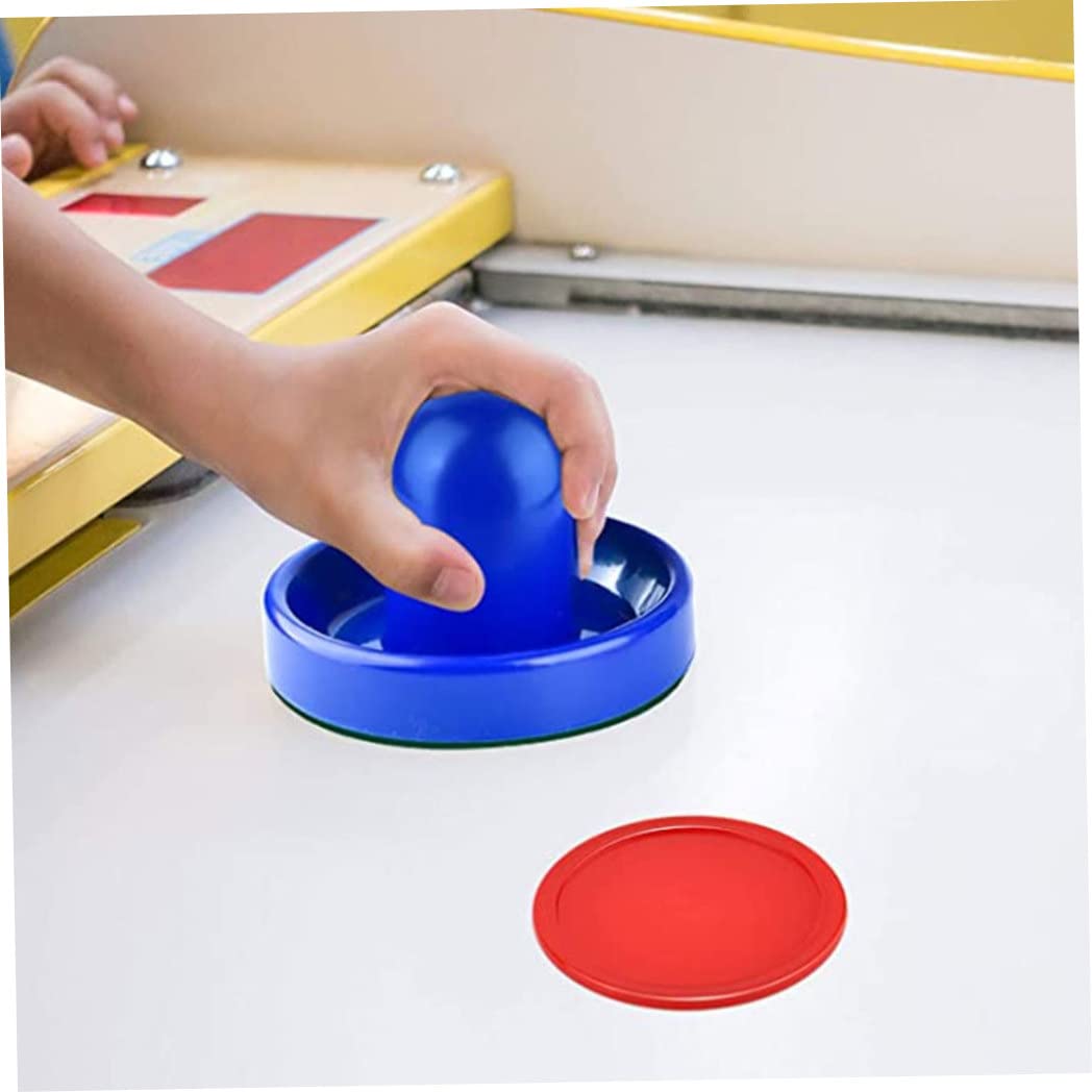 Dischi da Air Hockey Set di ricambio per Air Hockey Spingitori per hockey su ghiaccio Dischi Paddle Tavolo da gioco per famiglie Set di ricambio per Air Hockey rosso Spingitori per hockey su ghiaccio