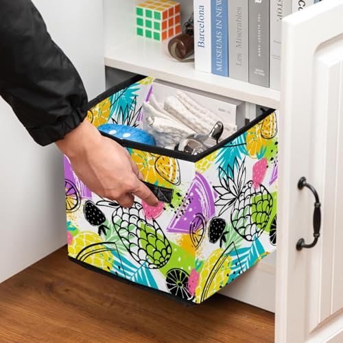 Cube de rangement pliable avec poignées pour armoire de maison et dressing - 7