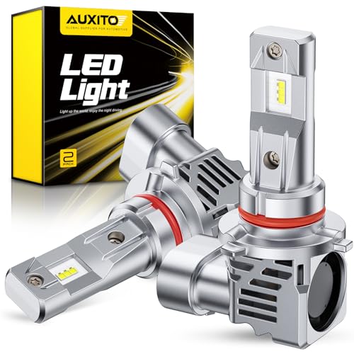 Image of AUXITO 9005 LED Bulb HB3 Bulbs, 800% Brighter Ultra-Bright, 3 Min Quick Install, 20 Years Lifespan, No Flicker, 99% Compatibility