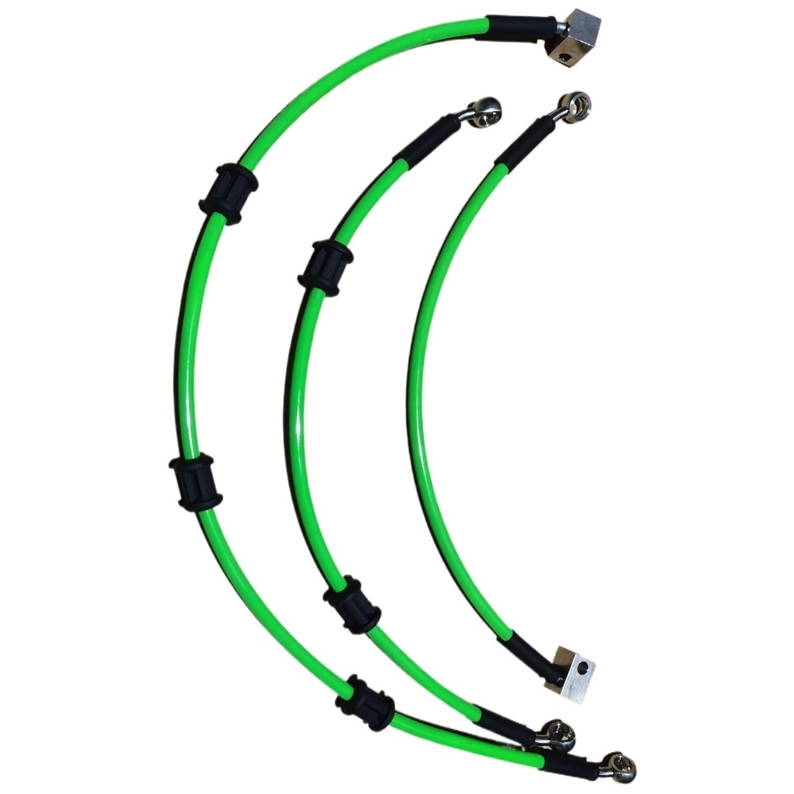 Car Parking Cables Stainless Steel Braided Front Brake Line Linea Freno Durite Frein Fits For Kawasaki Z900 2020-2022(Plus 100mm)