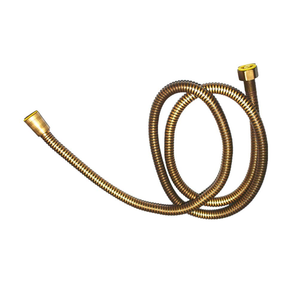 Tubo Doccia, 1.5m Flessibile Doccia Anti Torsione Tubo antipiega e a prova di perdite Bagno Doccia Tubo Bronzo antico per accessori da bagno Tubo per acqua