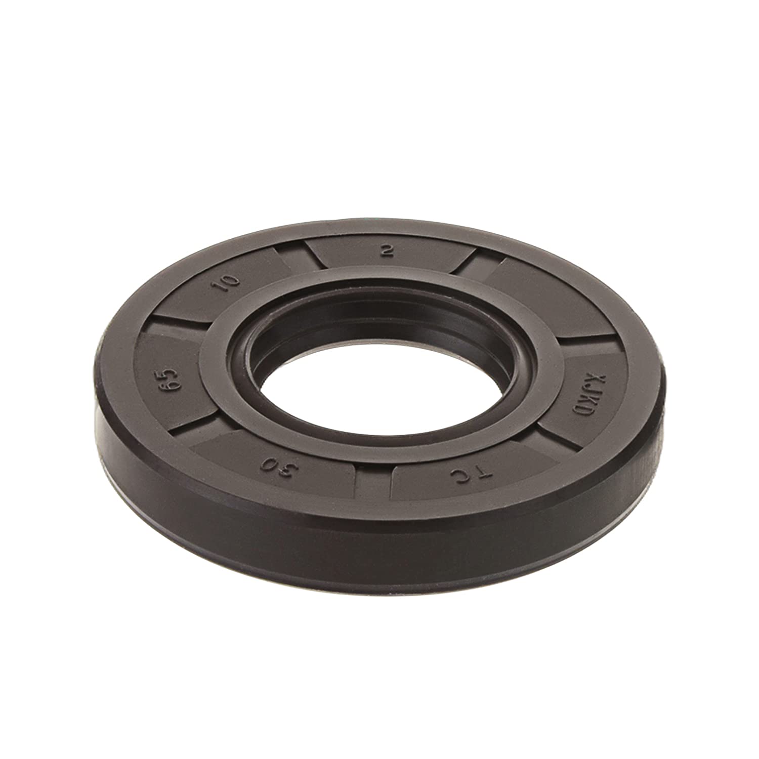 Othmro 2Pcs Oil Seals, 2.56inch OD, 1.18inch ID, 0.39inch Thick Oil Seal Rings Gasket, Fluorine Rubber Double Lip Seals, Round Oil Seal for Automotive Axle Shaft Camshaft Engine Brown