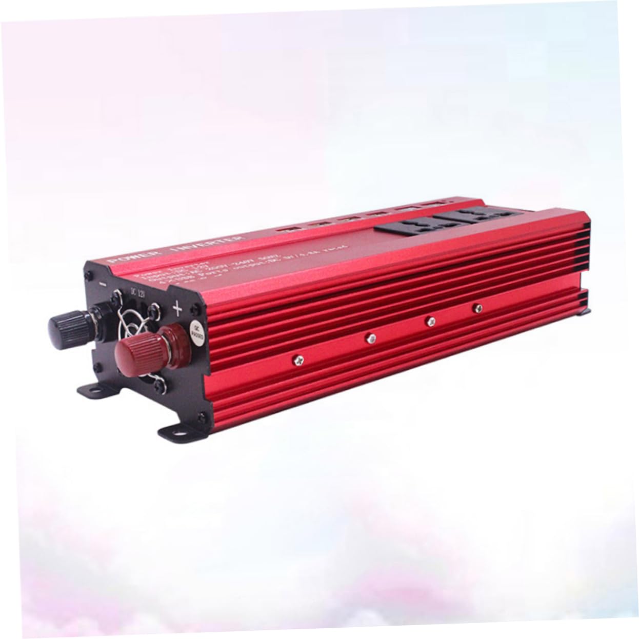 iplusmile Ventilador Inteligente y Aleación Resistente para Coche Inversor 2000w de Corriente Convertidor de 12v DC a 220v Adecuado para Vehículos y Camping