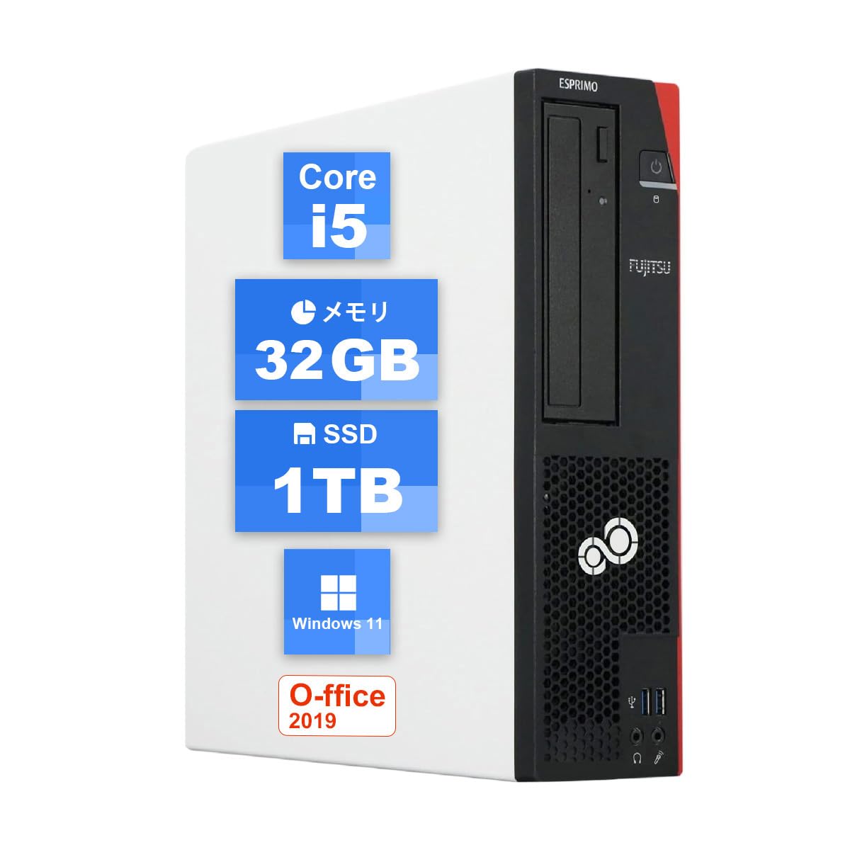Amazon.co.jp: 【整備済み品】FUJITSU デスクトップパソコン富士通