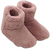 [mianshe] 北欧 ルームシューズ もこもこ ルームブーツ 暖かい ボアスリッパ 男女兼用 (ピンク Mサイズ 25cmくらいまで)