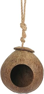 S-TROUBLE Coconut Shell Bird House Tiger Skin Pearl Bird Parrot Nest Big Bird Nest Warm Anti-bite Bird Nest