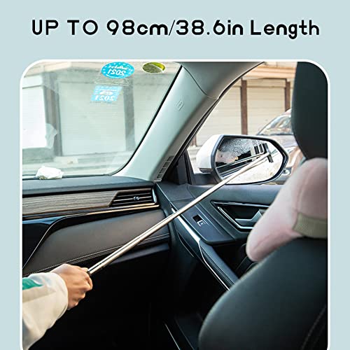 Topsace Car Side Mirror Squeegee, Retractable Wing Mirror Wiper Cleaner, Portable Vehicle Interior Exterior Accessories For Rainy Foggy Weather #TOP1