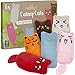 Gatitos de Hierba gatera: Kit de Juguetes de Primera Calidad para Gatos Compuesto por Seis Almohadillas rellenas de Menta gatuna desecada – Juguete de Menta para Gatos Pretty Kitty
