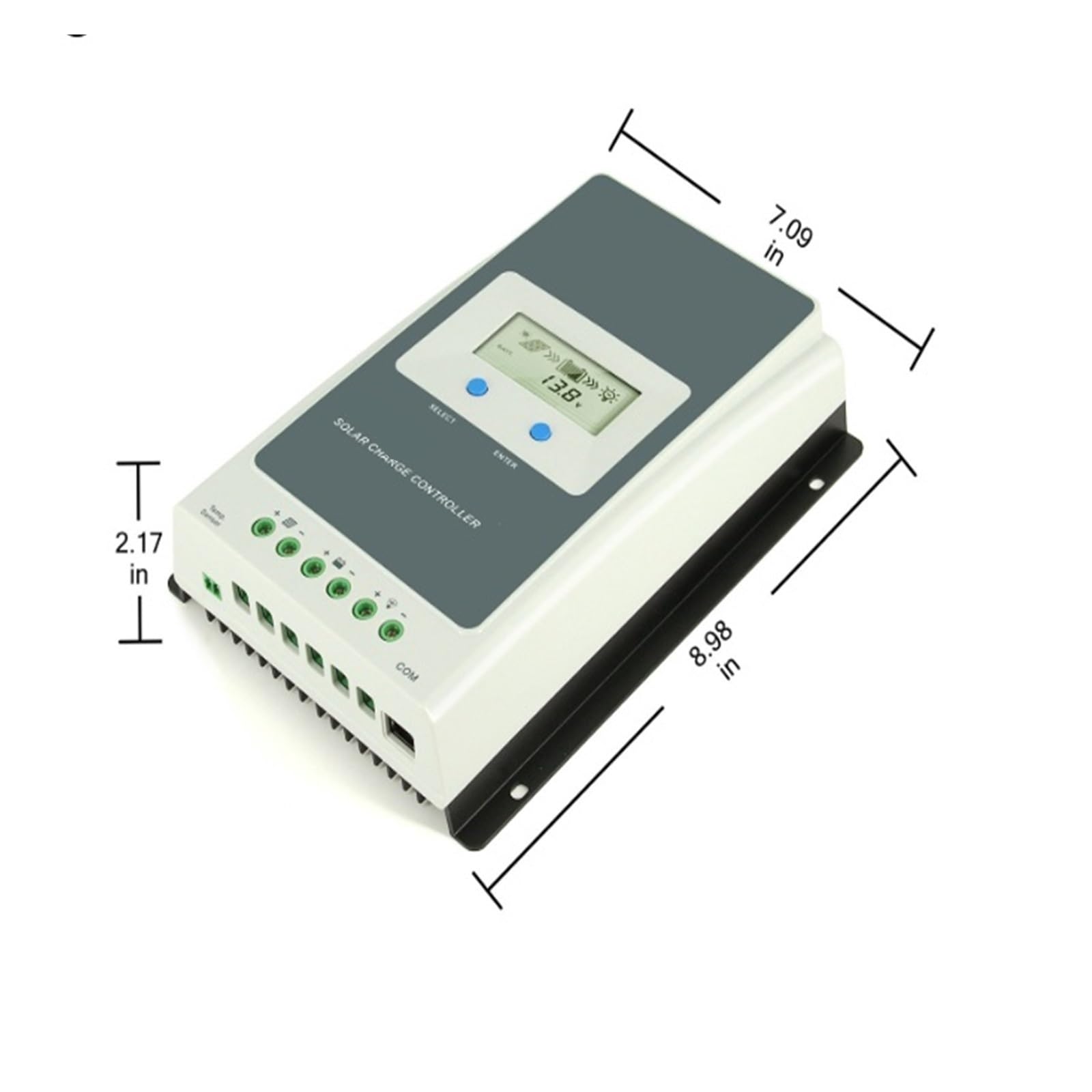 Controlador de Carga Solar MPPT, de CC, regulador de Panel fotovoltaico con protección de batería(3210AN-30A)