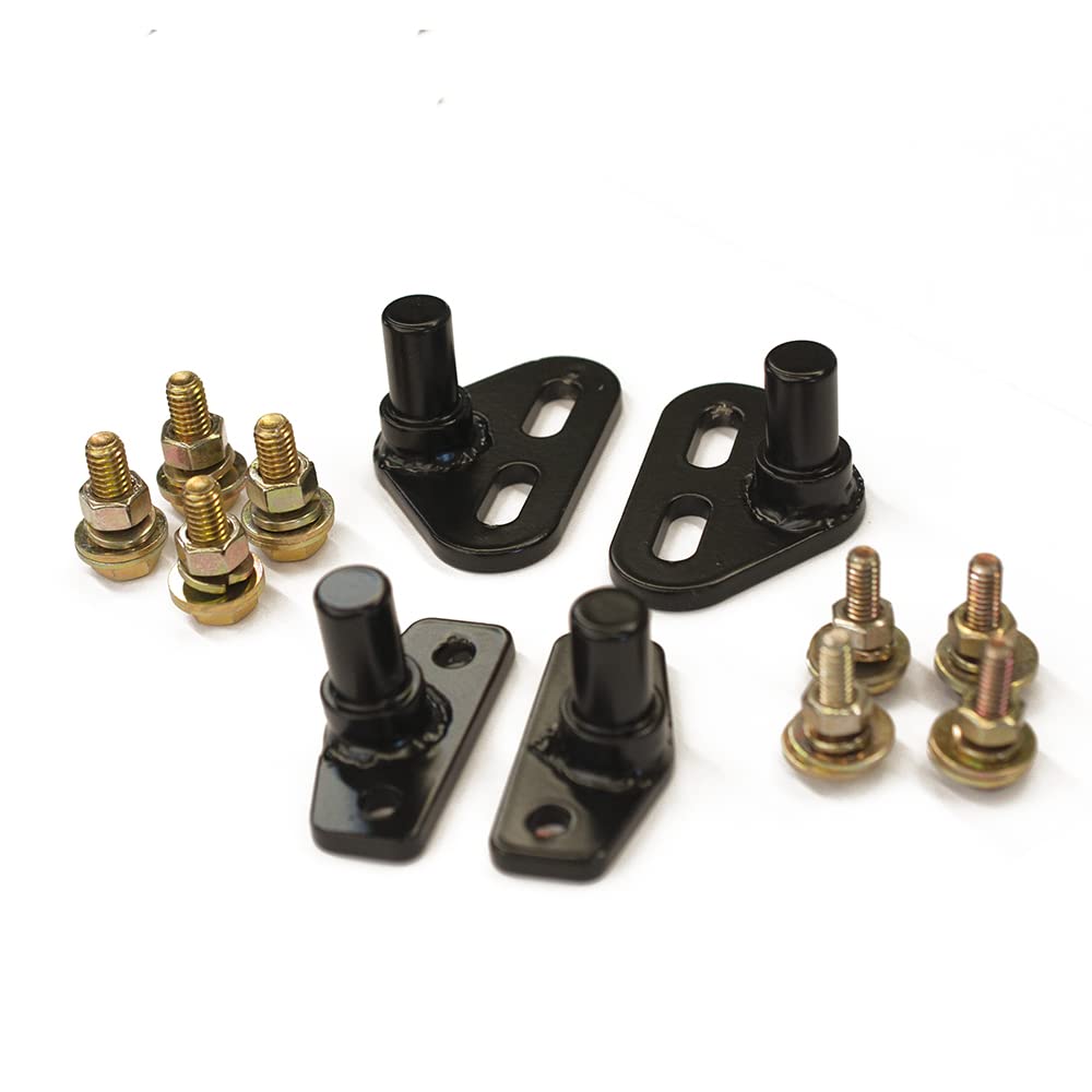 Federal Military Part- Hard X-Door Strikers, Set of 4, Black, Includes Mounting Hardware, Compatible with Humvee