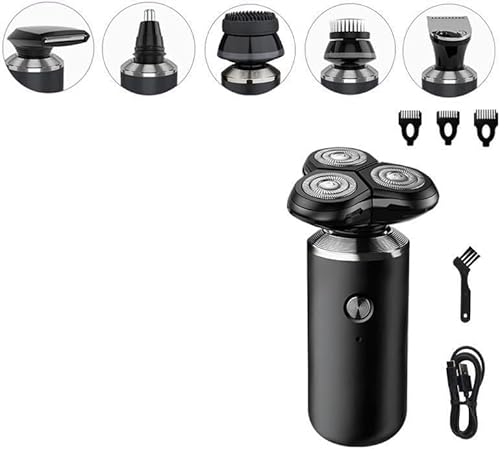 GeRRiT Electric Razor for Men, 6 in 1 Men Grooming Kit Wet Dry Electric Shaver Beard Nose Hair Trimmer Electric Razor Rechargeable Bald Head Shaving Machine - Image 6