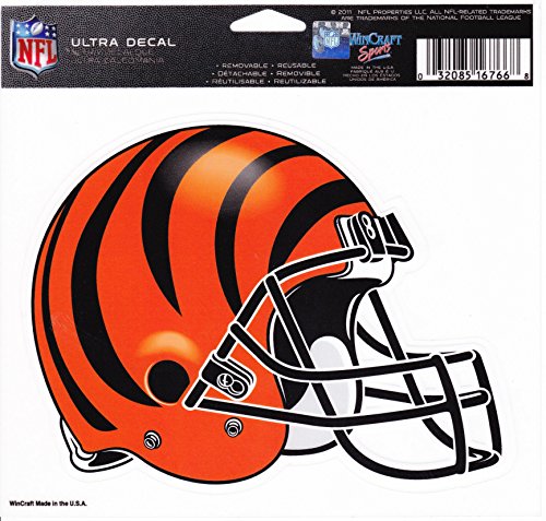 NFL Cincinnati Bengals 16766031 Multi-Use Colored Decal, 5" x 6"