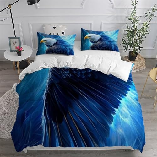 Housse de couette imprimé 3D animaux en microfibre douce 200x200 - 6