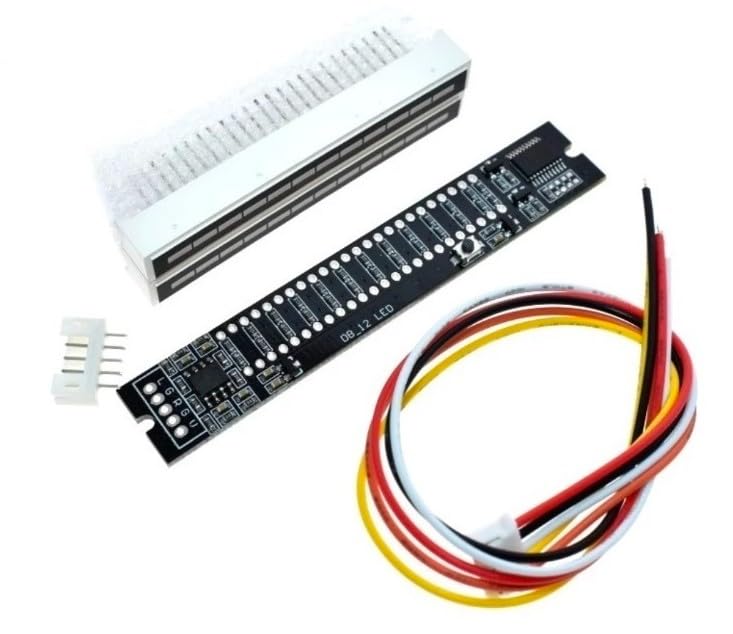 LED VU Meter Audio Level Display Module, Dual Channel Music Spectrum Indicator with Connector-image-38