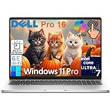 Dell Pro 16 Touchscreen Laptop Computer - (Replaces Latitude 3550) - Intel Core Ultra 7 265U & AI for Business, 16' IPS Display, 16GB DDR5 1TB SSD, WiFi 6E, Bluetooth 5.3, Backlit Keyboard, Win 11 Pro