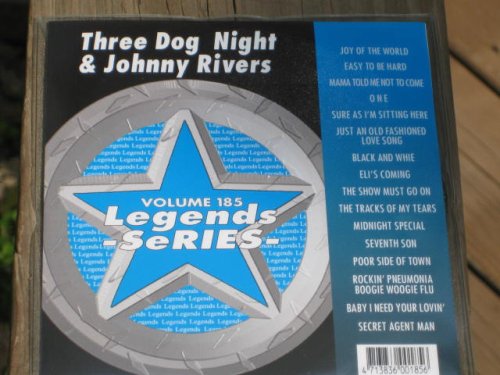 LEGENDS Karaoke CDG Vol.185 THREE DOG NIGHT and JOHNNY RIVERS cd