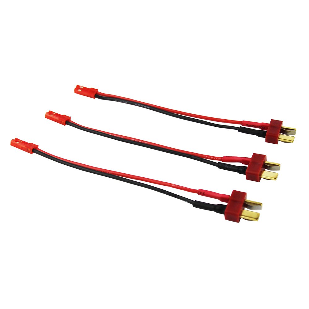 OliYin 10 Pièces JR Futaba Mâle Servo Connecteur Fiches à JST Femelle Adaptateur Câble 20awg